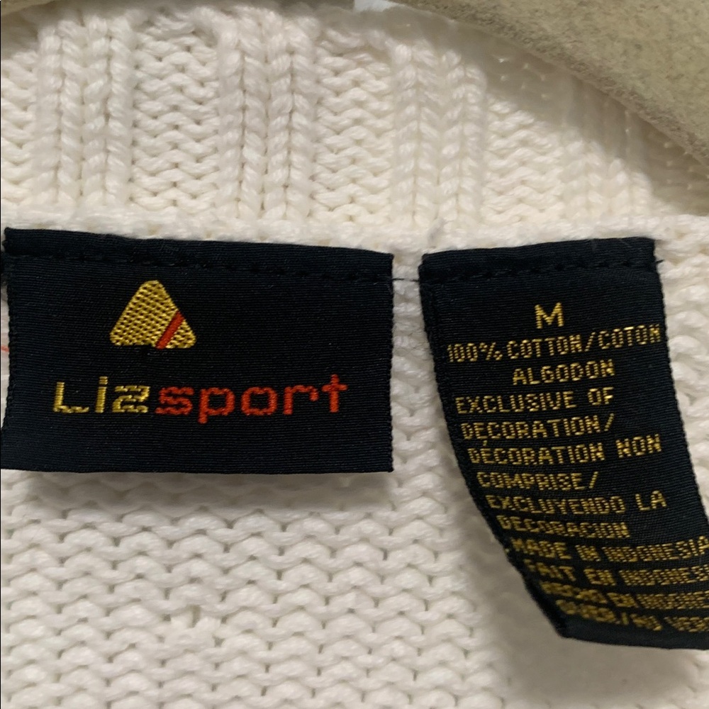 Vintage Liz Sport Floral Embroidered Cardigan Sweater - Picture 2 of 7